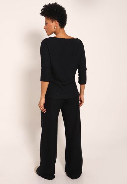 Calça Aspen Pantalona Com Cordão